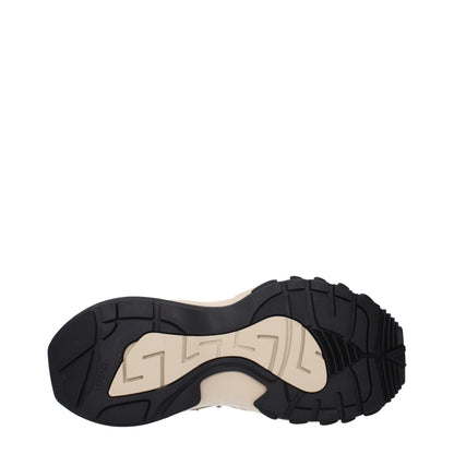 Beige Stoff-Sneakers von Versace