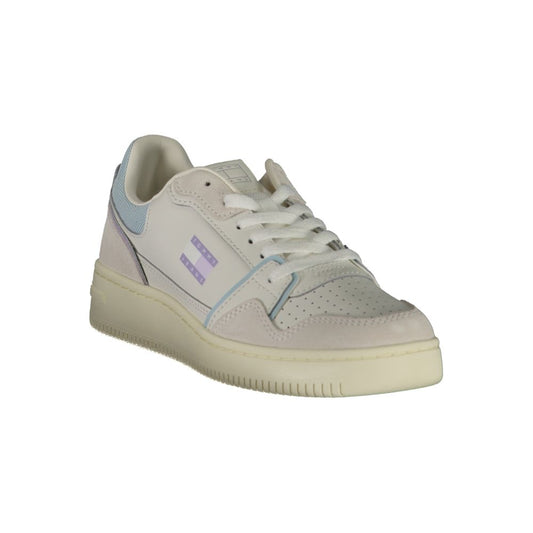 Tommy Hilfiger – Weiße Leder-Sneaker für Damen