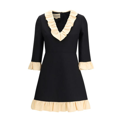 Valentino Kurzes Kleid aus Wolle und Seide