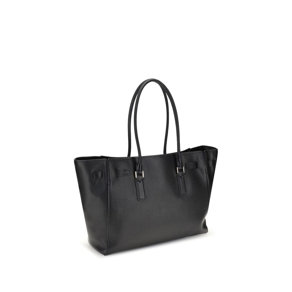 Michael Kors Schultertasche aus schwarzem Kalbsleder (Bos Taurus)