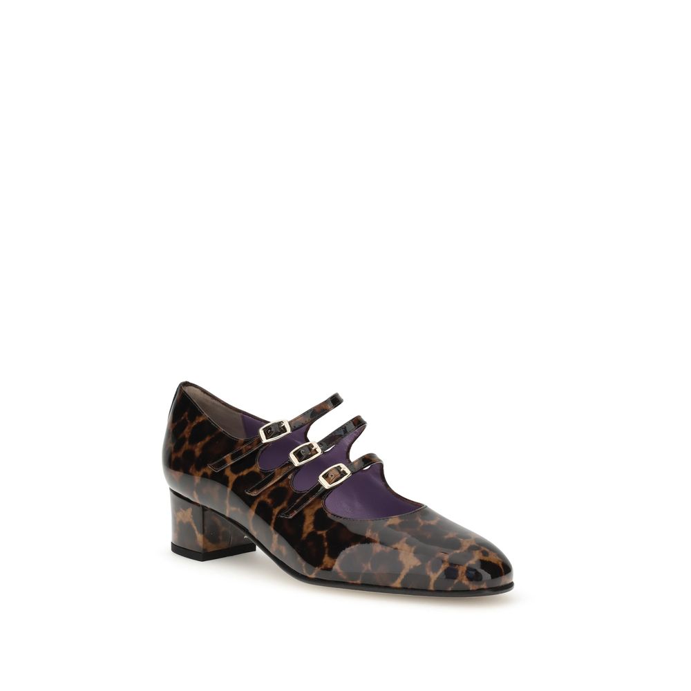 Carel Paris Kina Mary Jane Pumps Leopardenmuster
