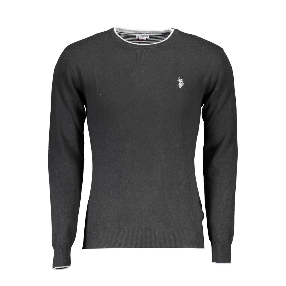 US POLO ASSN. Schwarzer Wollpullover