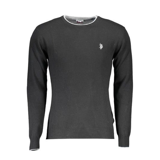 US POLO ASSN. Schwarzer Wollpullover