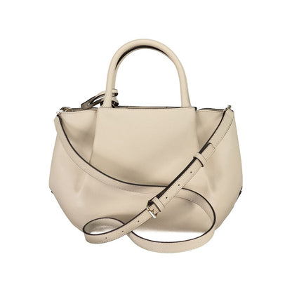 Guess Jeans Beige Polyethylen Damen Handtasche