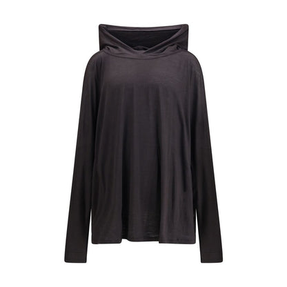 Rick Owens Langes T-Shirt mit Kapuze