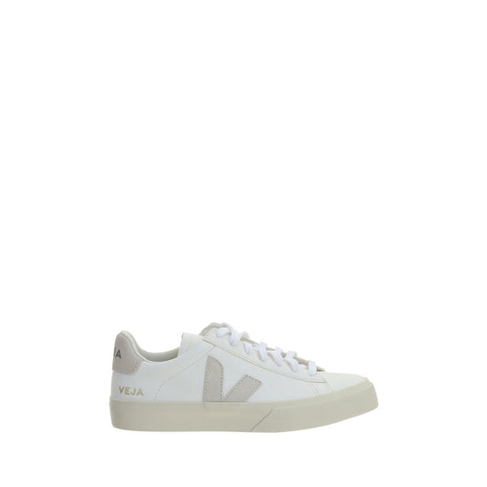 Veja White Calf Leather Bos Taurus Low Top Sneakers