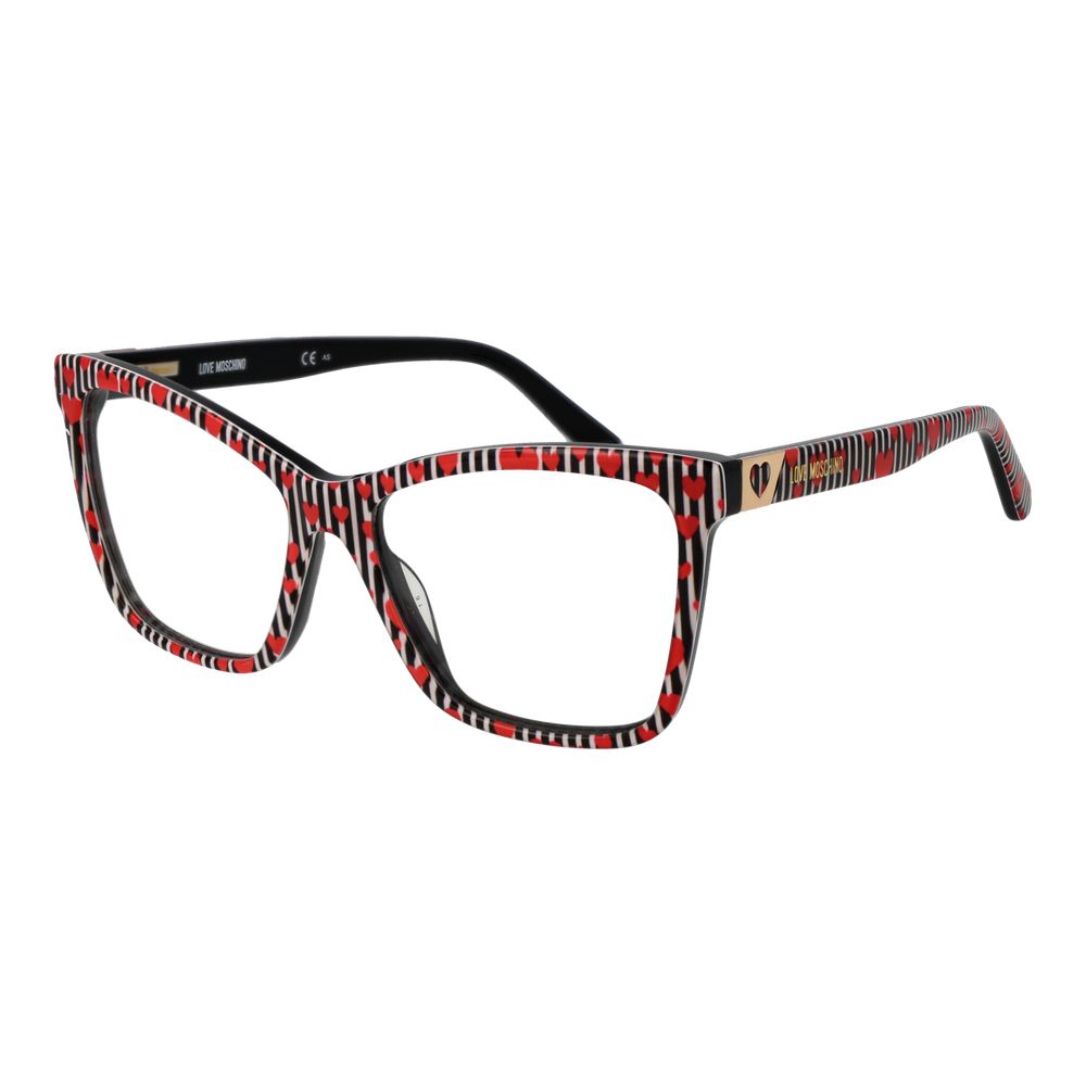 Love Moschino Schwarze Acetat-Brille (Gestell)