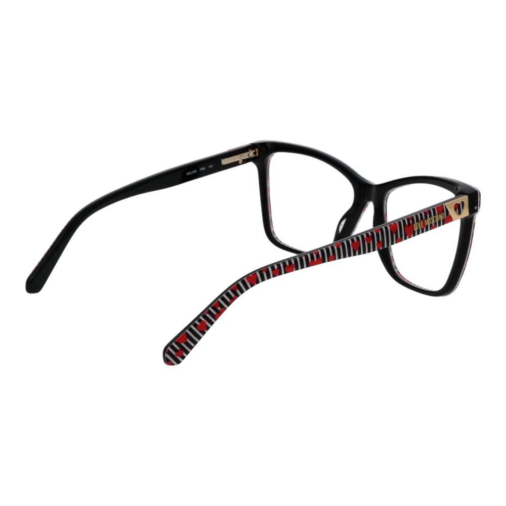 Love Moschino Schwarze Acetat-Brille (Gestell)