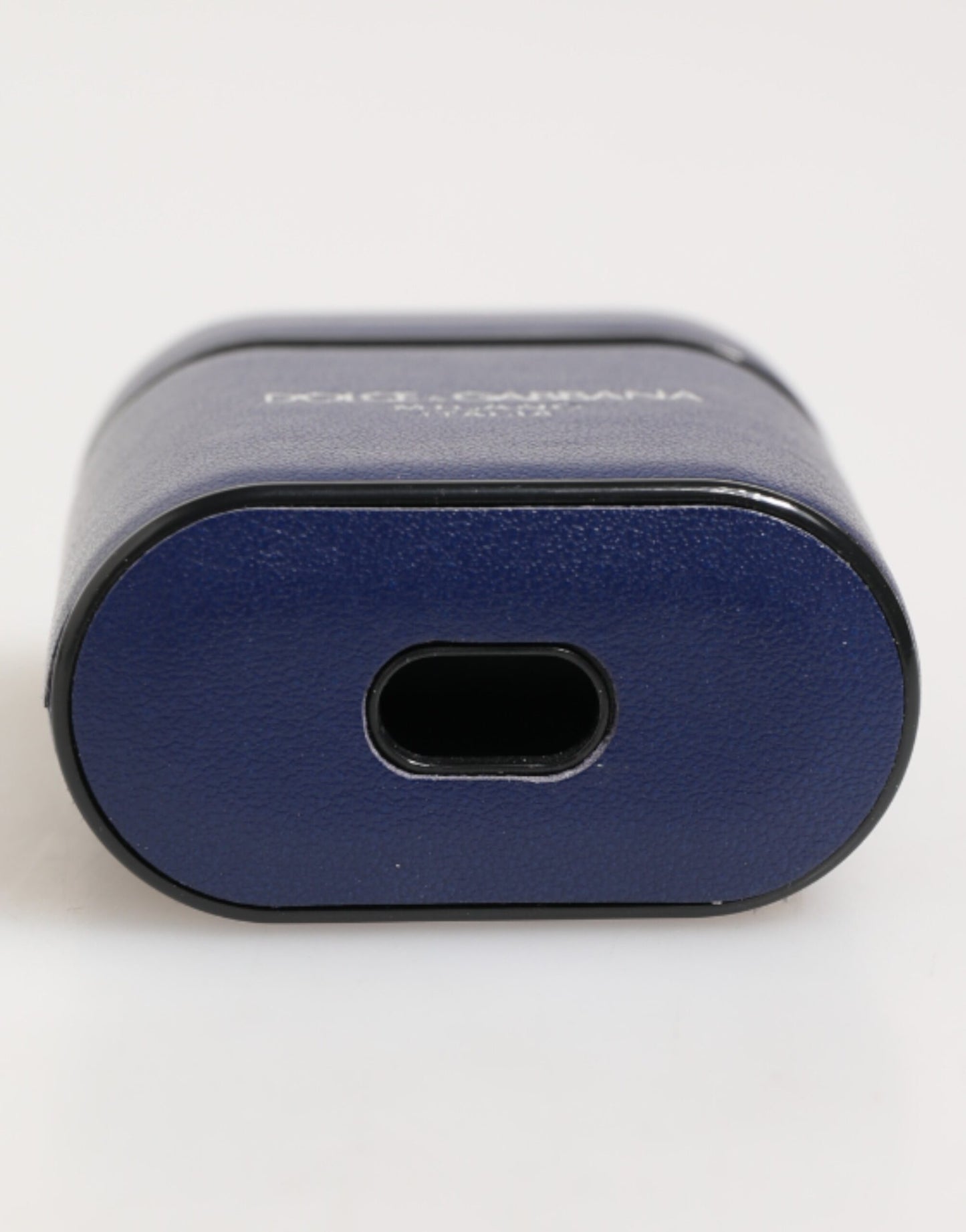 Dolce &amp; Gabbana Blaues Leder-Flip-Etui mit Logo-Print für Herren