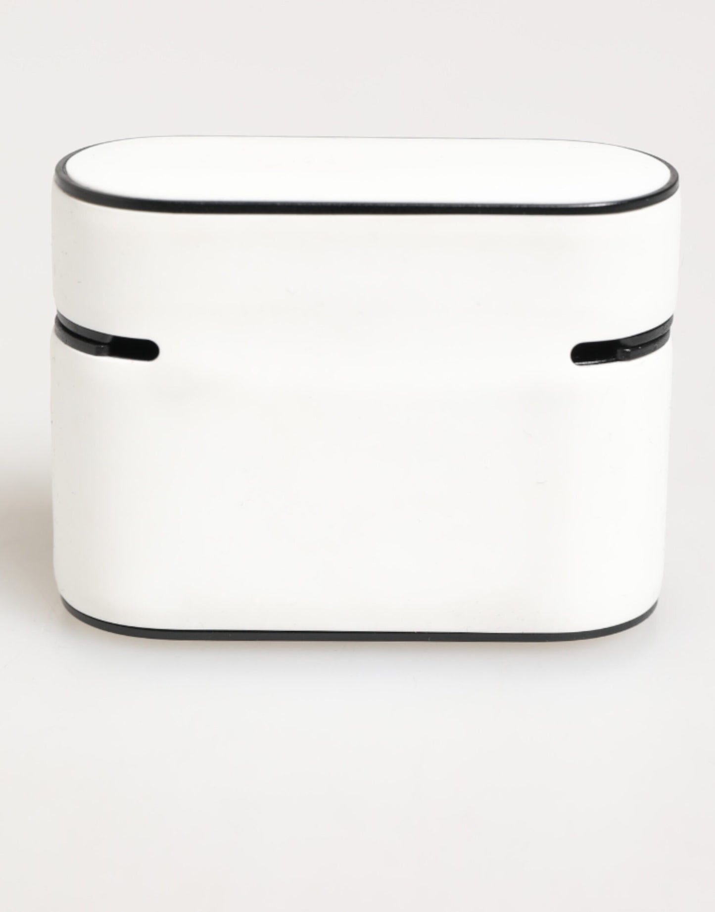 Dolce &amp; Gabbana – Airpods-Etui mit geprägtem Logo aus Gummi in Weiß und Schwarz