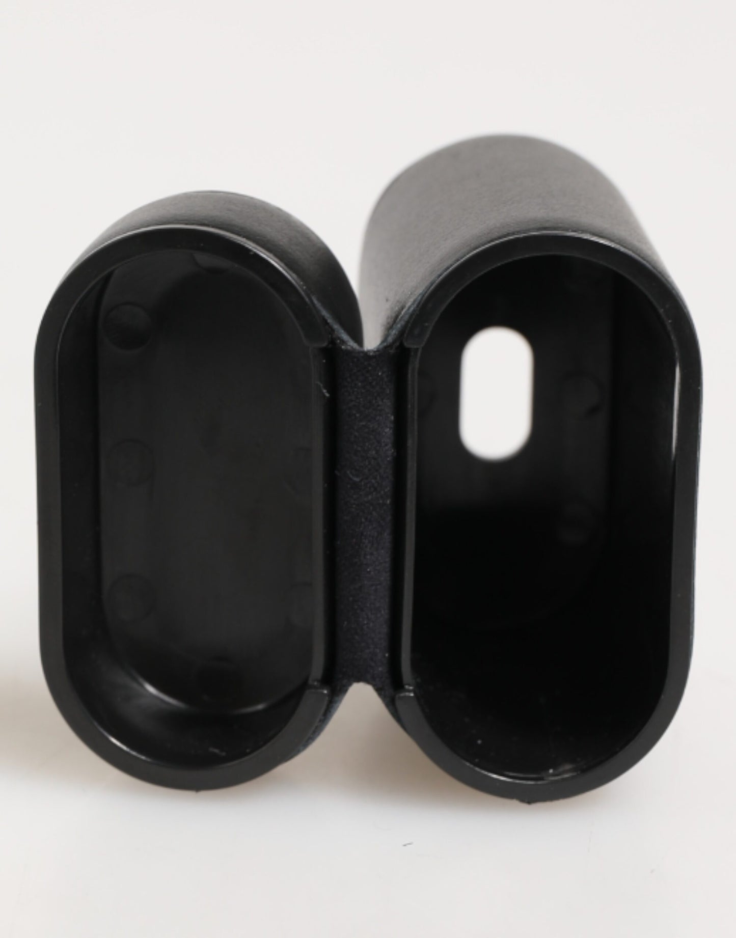 Dolce &amp; Gabbana – Airpods-Hülle mit Flip-Halter und Logo-Print aus schwarzem Kalbsleder