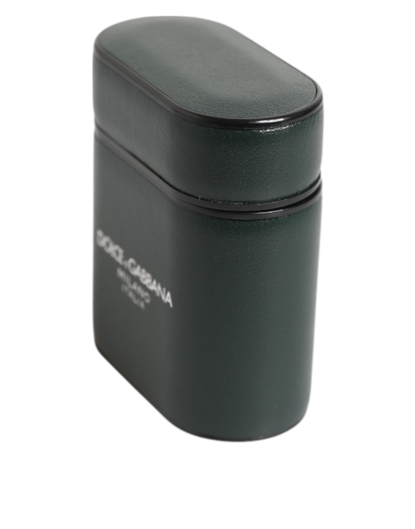 Dolce &amp; Gabbana – Airpods-Hülle mit Logo aus Kalbsleder in Armeegrün