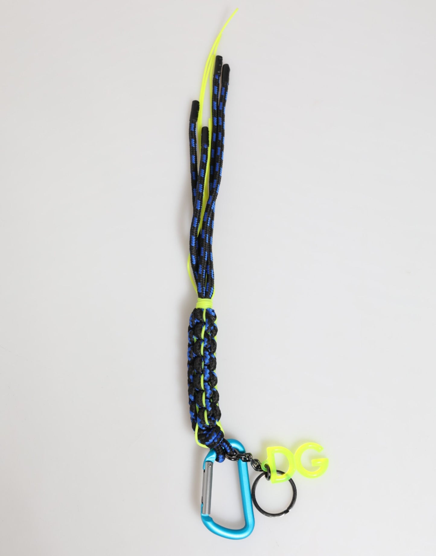 Dolce &amp; Gabbana Schlüsselanhänger mit DG-Logo, mehrfarbig, Lederband