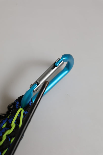 Dolce &amp; Gabbana Schlüsselanhänger mit DG-Logo, mehrfarbig, Lederband