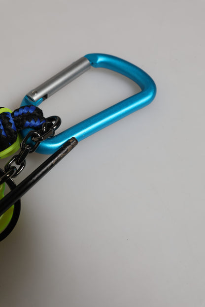 Dolce &amp; Gabbana Mehrfarbiger Schlüsselanhänger mit DG-Logo aus Polyesterband