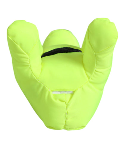 Dolce &amp; Gabbana Neongrüner Bär mit gesticktem Logo für Herren