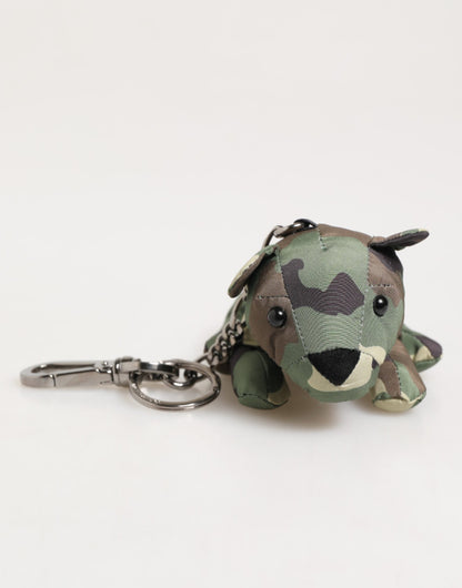 Dolce &amp; Gabbana Camouflage Multicolor Animal Silhouette Schlüsselanhänger