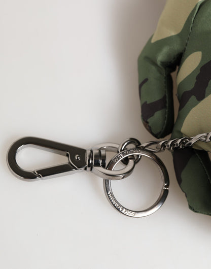 Dolce &amp; Gabbana Camouflage Multicolor Animal Silhouette Schlüsselanhänger
