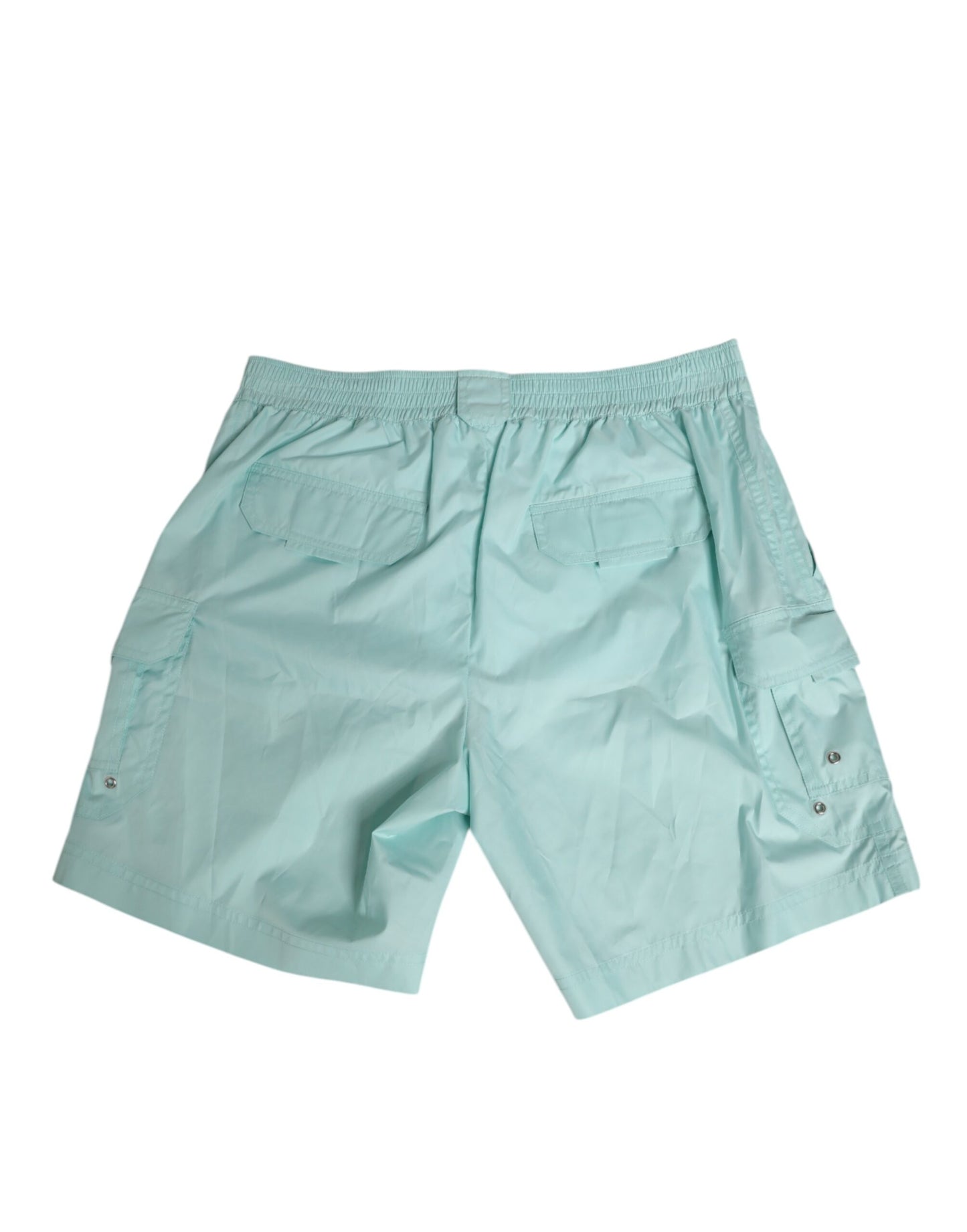 Dolce &amp; Gabbana Aquablau Polyester Beachwear Herren Shorts Bademode