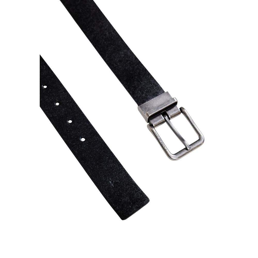 Calvin Klein Jeans – Schwarzer Ledergürtel