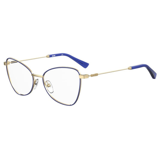 Moschino Blaue Metallbrille (Gestell)