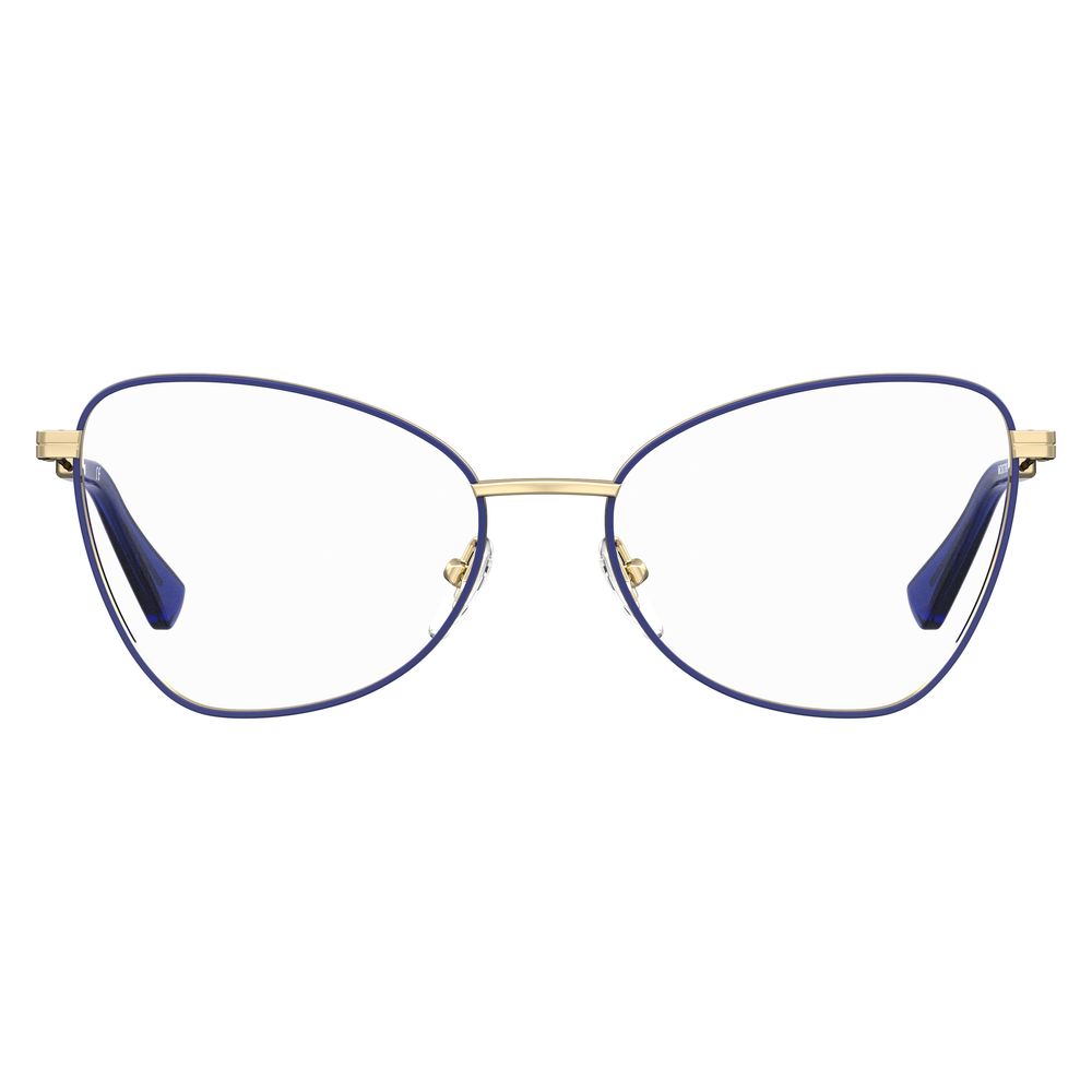 Moschino Blaue Metallbrille (Gestell)