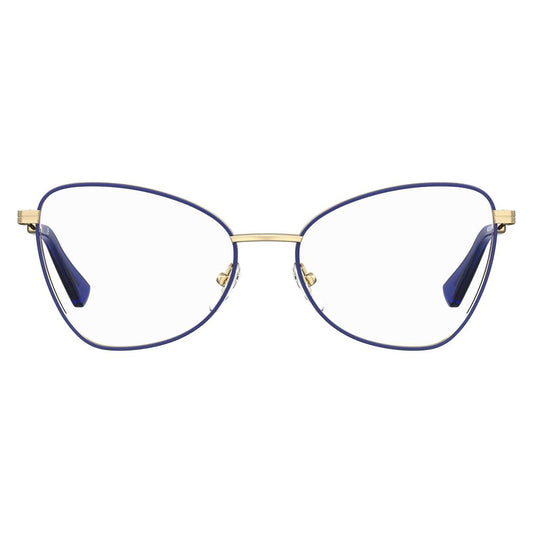 Moschino Blaue Metallbrille (Gestell)