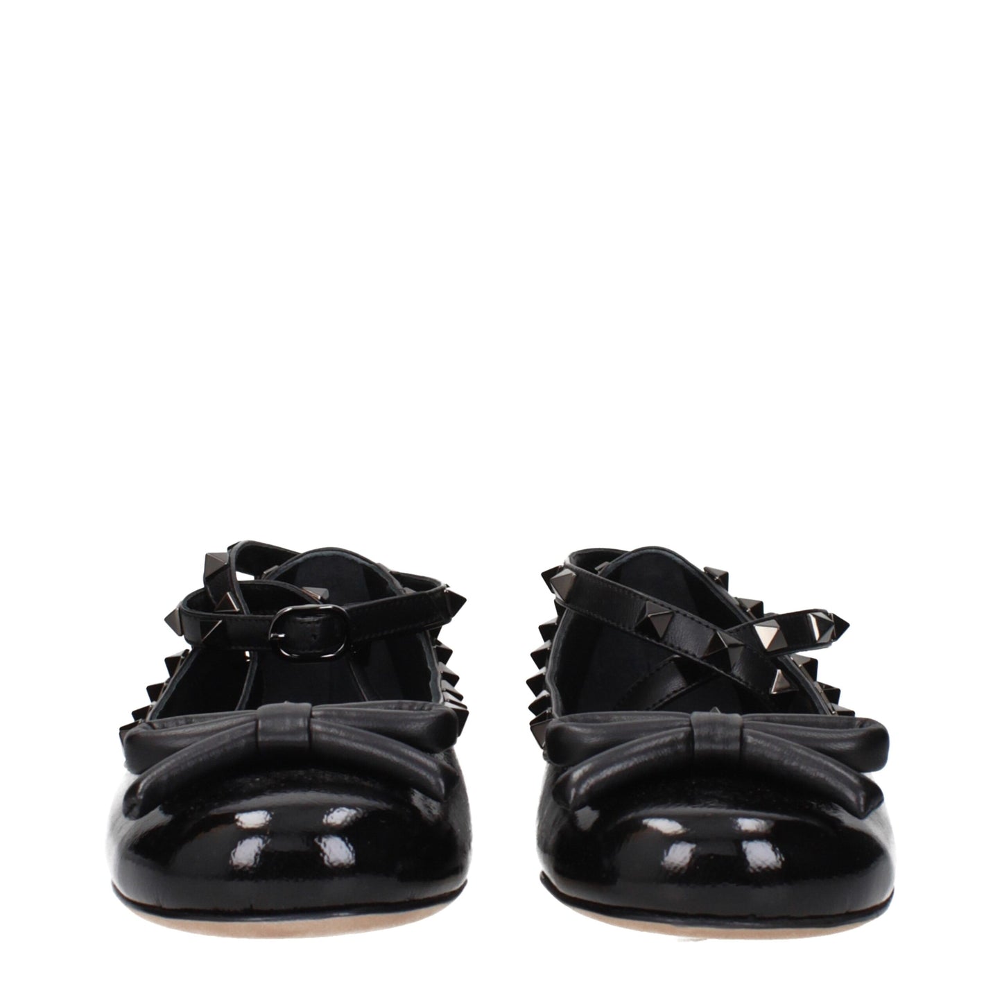 Valentino Garavani – Schwarze Ballerinas aus Leder