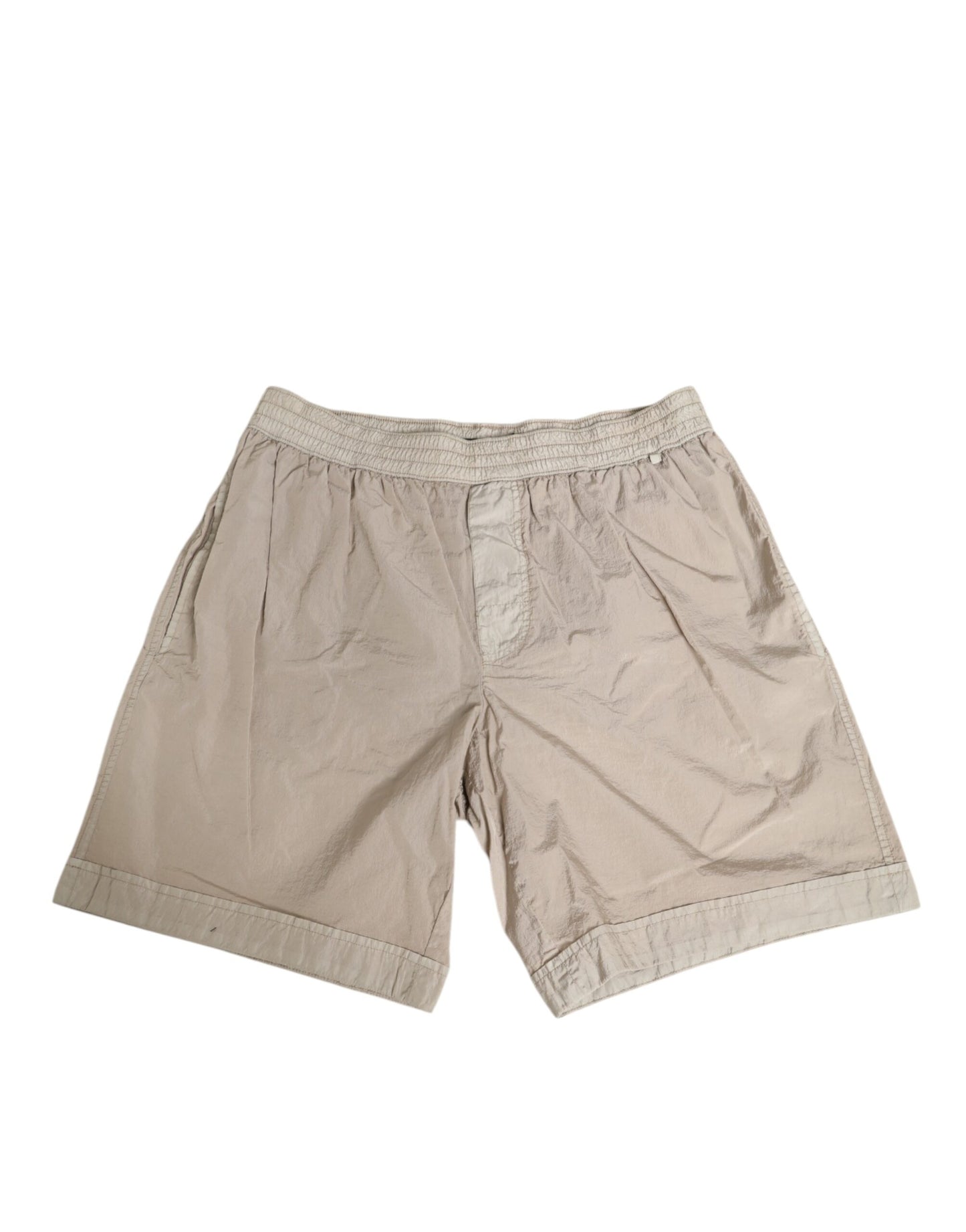 Dolce & Gabbana Beige Nylon Beachwear Men Boxer Short Swimwear