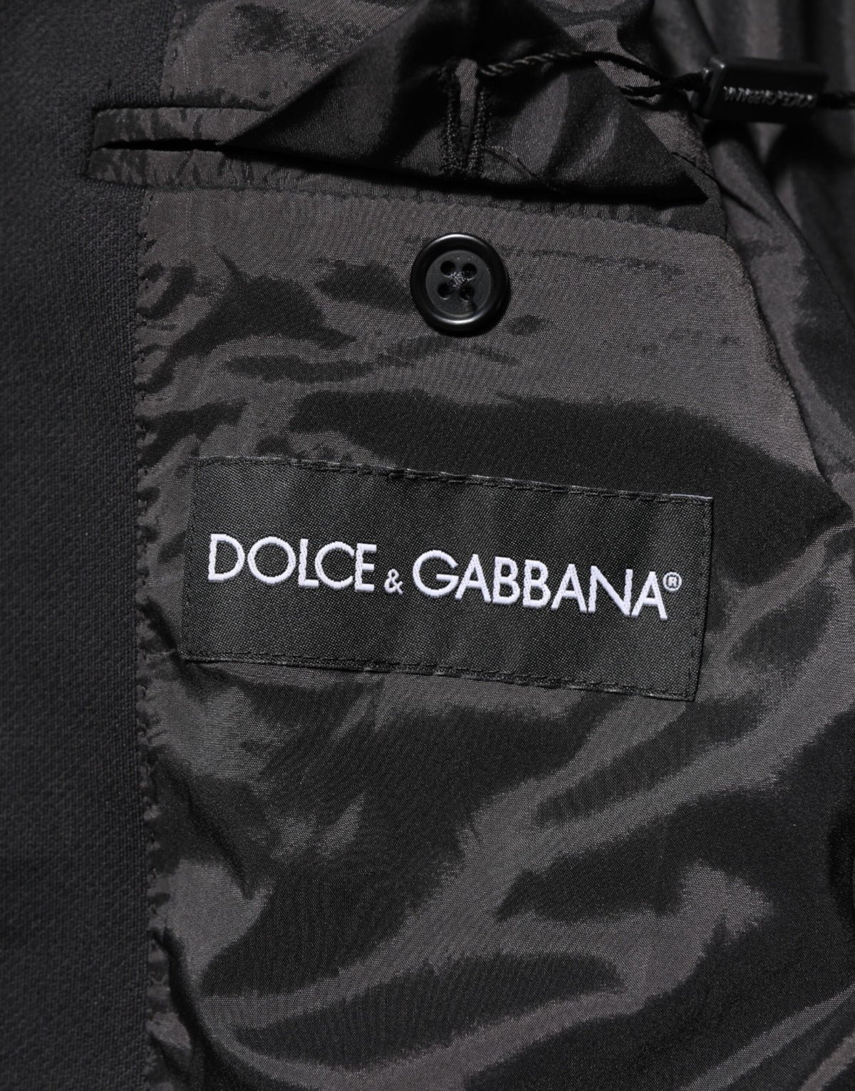 Dolce &amp; Gabbana Dunkelblaue Herrenjacke aus Baumwolle, Mantel, Blazer, Anzug