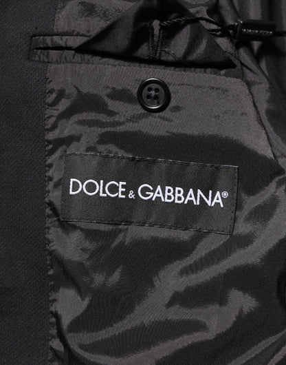 Dolce &amp; Gabbana Dunkelblaue Herrenjacke aus Baumwolle, Mantel, Blazer, Anzug
