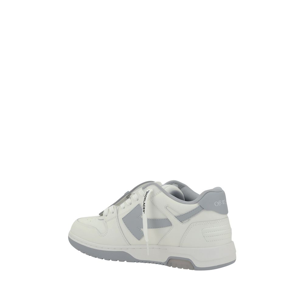 Off-White weiße Gummi-Sneaker mit niedrigem Schaft