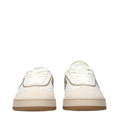 Fendi Weiße Leder Low-Tops