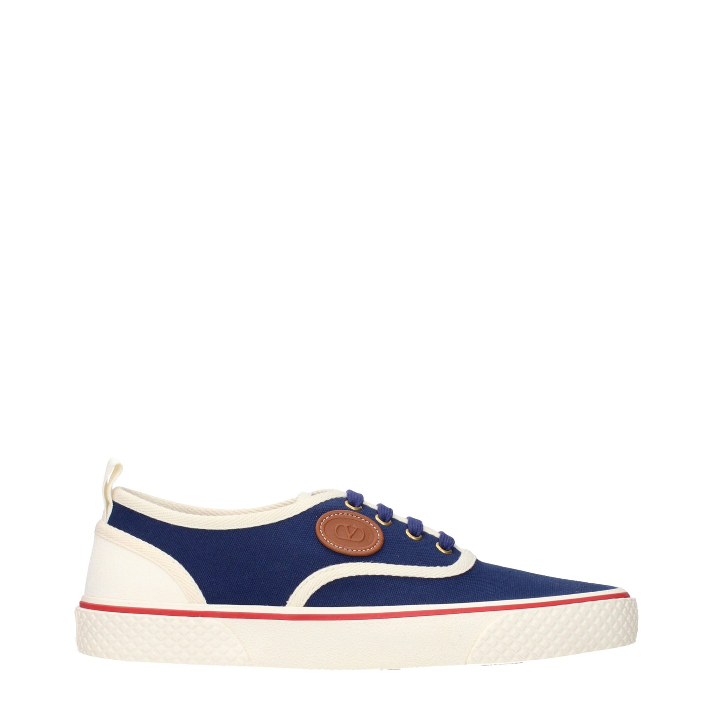 Valentino Garavani Blaue Stoff-Low-Tops