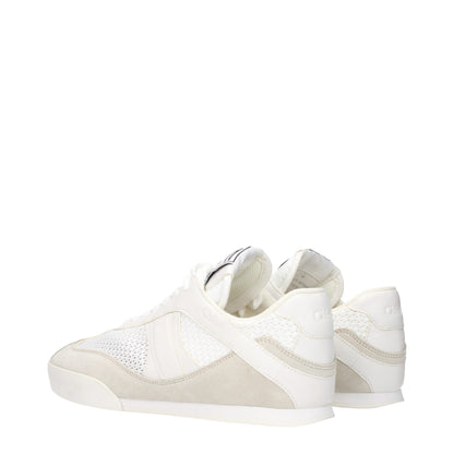Chloé – Niedrige Sneakers aus weißem Stoff