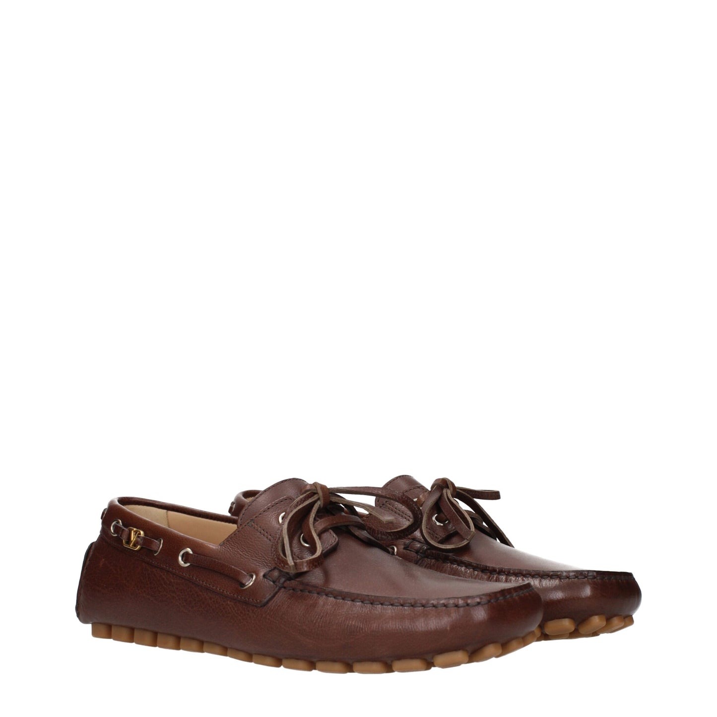 Valentino Garavani – Slip-On-Loafer aus braunem Leder
