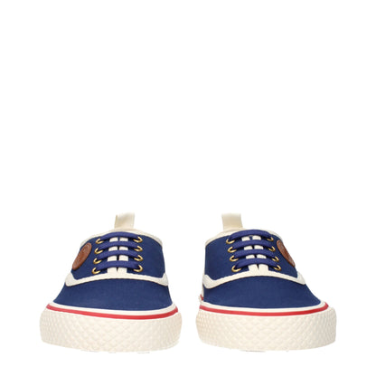 Valentino Garavani Blaue Stoff-Low-Tops