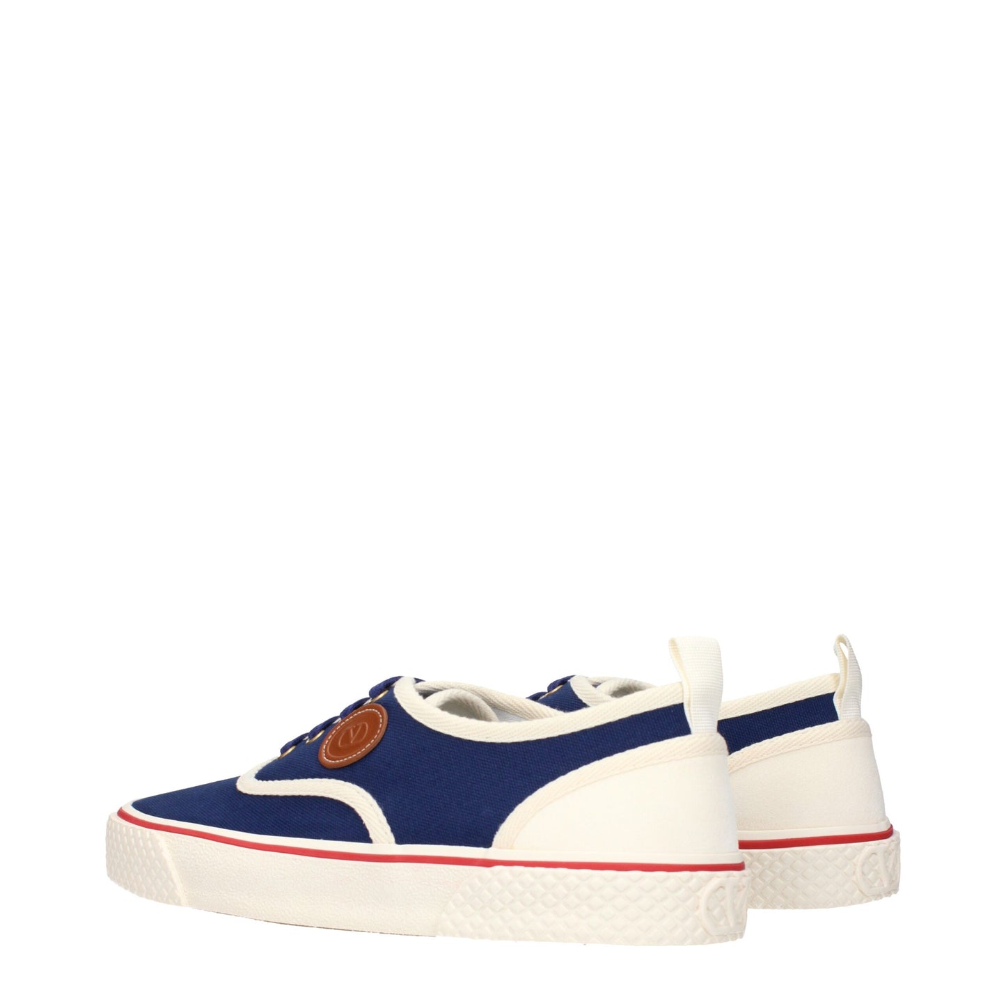 Valentino Garavani Blaue Stoff-Low-Tops