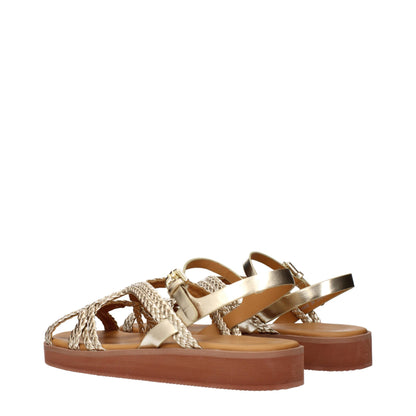 See By Chloé Gold Polyethylene Sandals