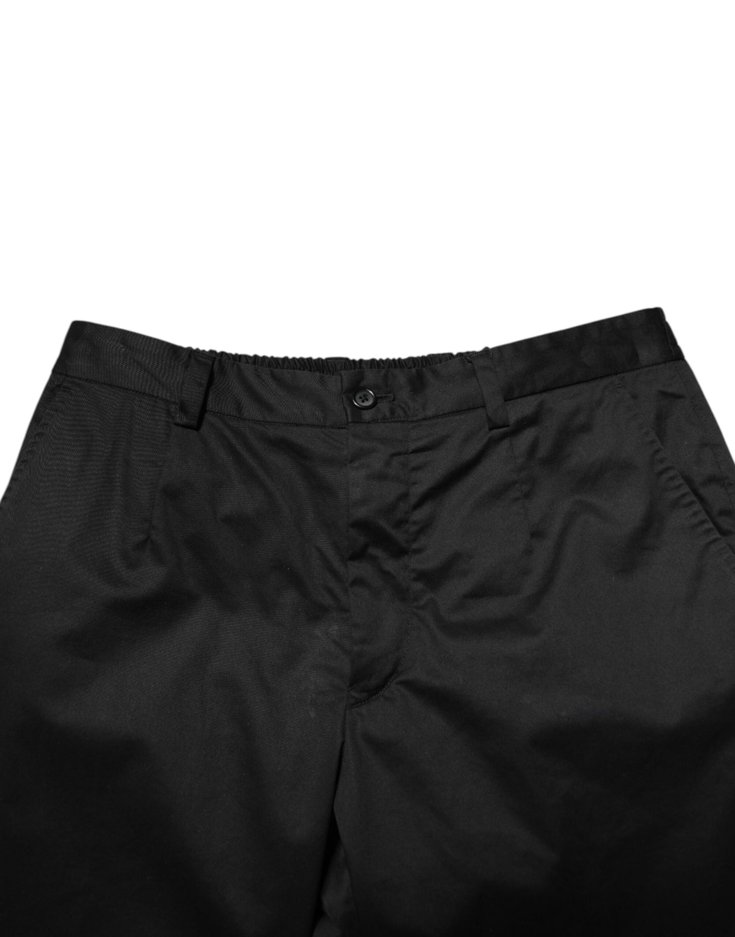 Dolce &amp; Gabbana Schwarze, schmal zulaufende Baumwollhose für Herren