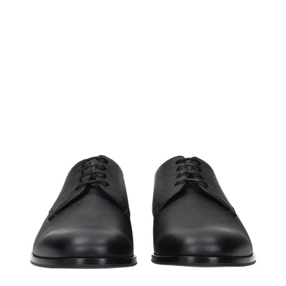 Prada – Oxfords und Derbys aus schwarzem Leder