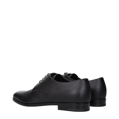 Prada – Oxfords und Derbys aus schwarzem Leder