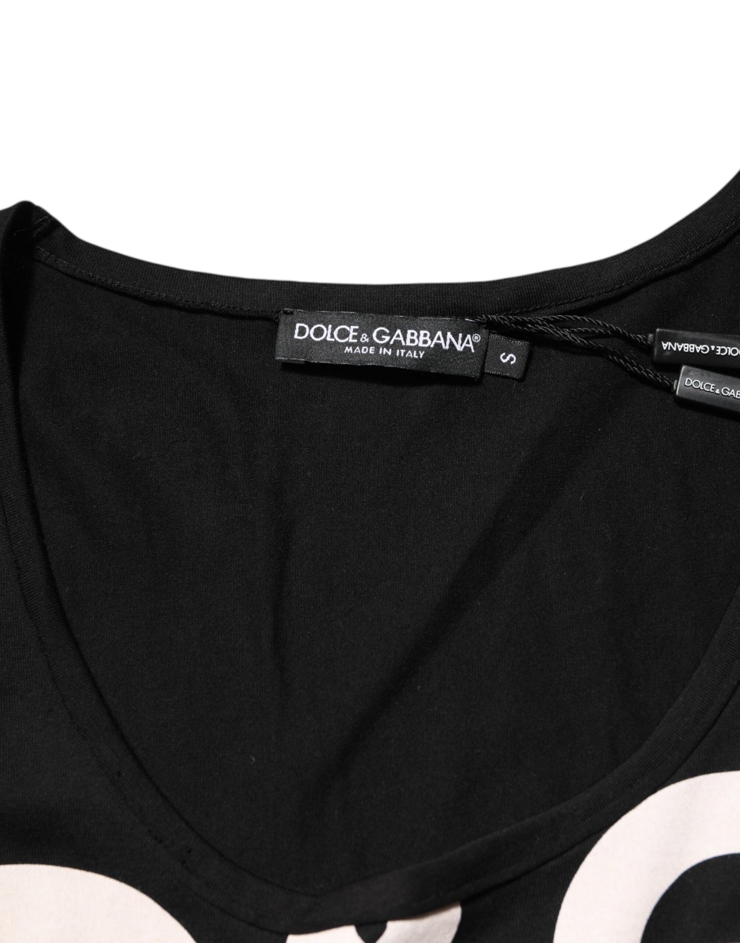 Dolce &amp; Gabbana Schwarzes ärmelloses Tanktop aus Baumwolle mit DG-Logo für Herren
