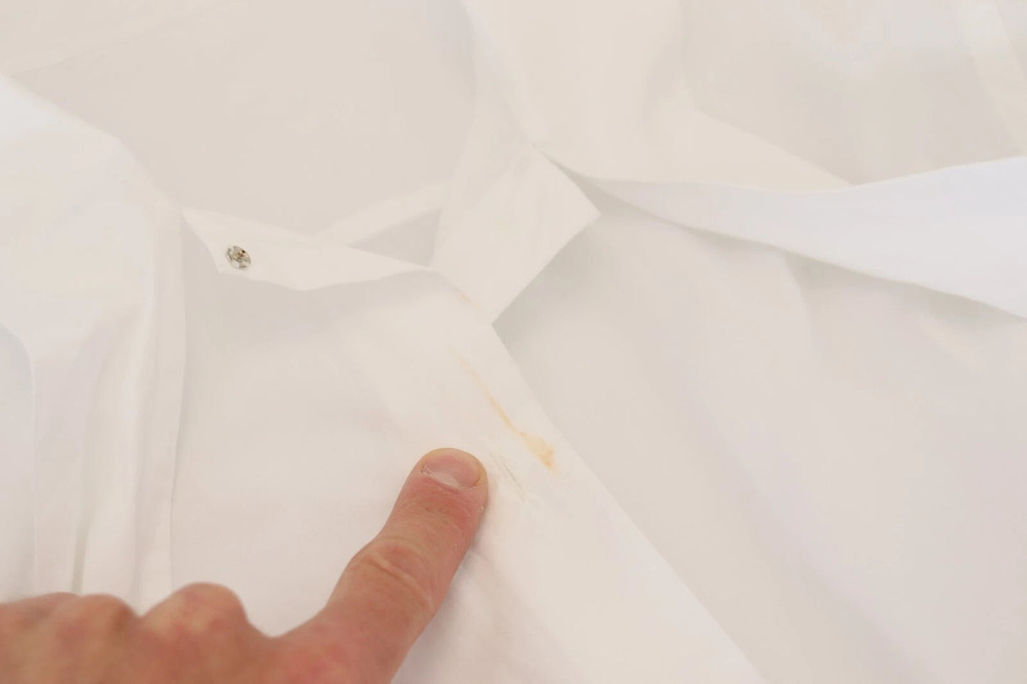 Dolce &amp; Gabbana – Weißes, formelles Oberteil aus Baumwolle mit Kragen und langen Ärmeln