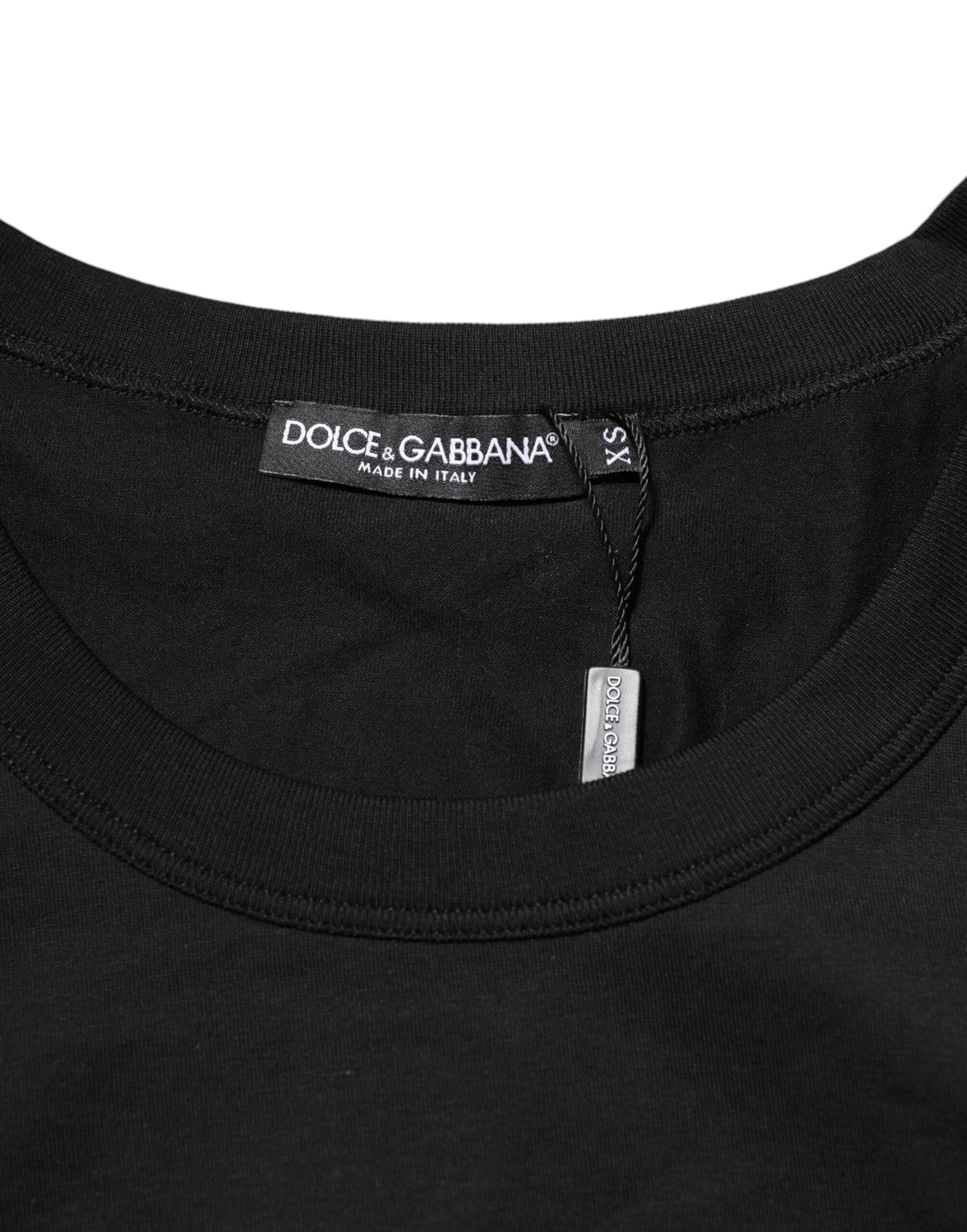 Dolce &amp; Gabbana Schwarzes ärmelloses Unterwäsche-Tanktop aus Baumwolle für Herren