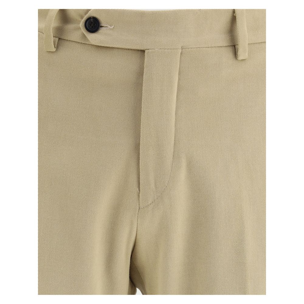 Germano beige Baumwoll-Chino-Hose