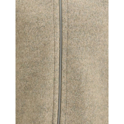 Jil Sander Wollmantel in Beige