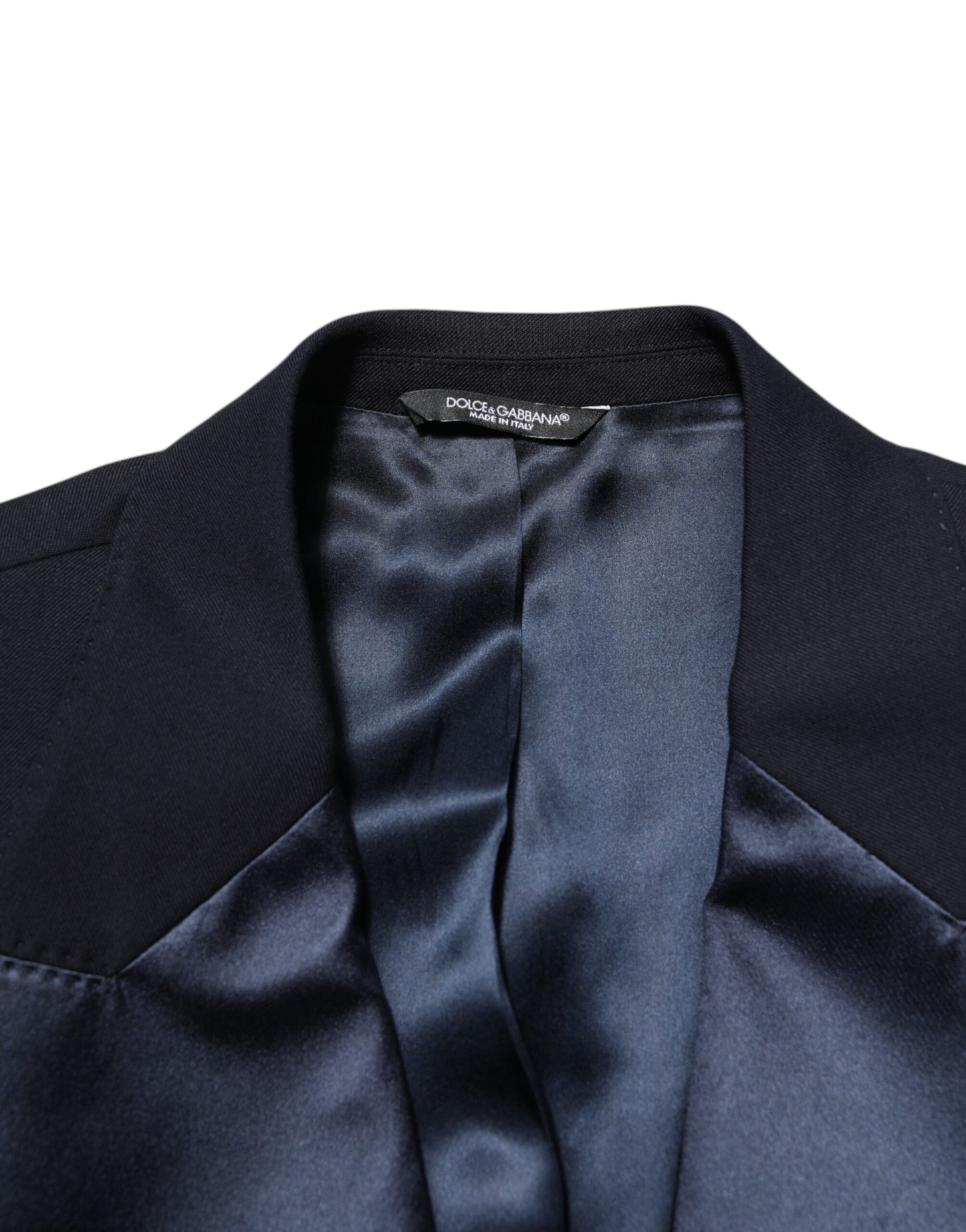 Dolce &amp; Gabbana Schwarzer 3-teiliger Anzug aus Woll-Seiden-Mischung SICILIA