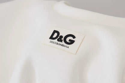 Dolce &amp; Gabbana – Weißes T-Shirt mit Korsett-Stretch-Oberteil aus Baumwolle