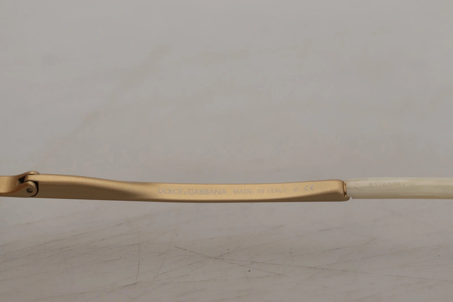 Dolce &amp; Gabbana DG2159B Beige Gold Stroh Schmetterling Kristalle Sonnenbrille